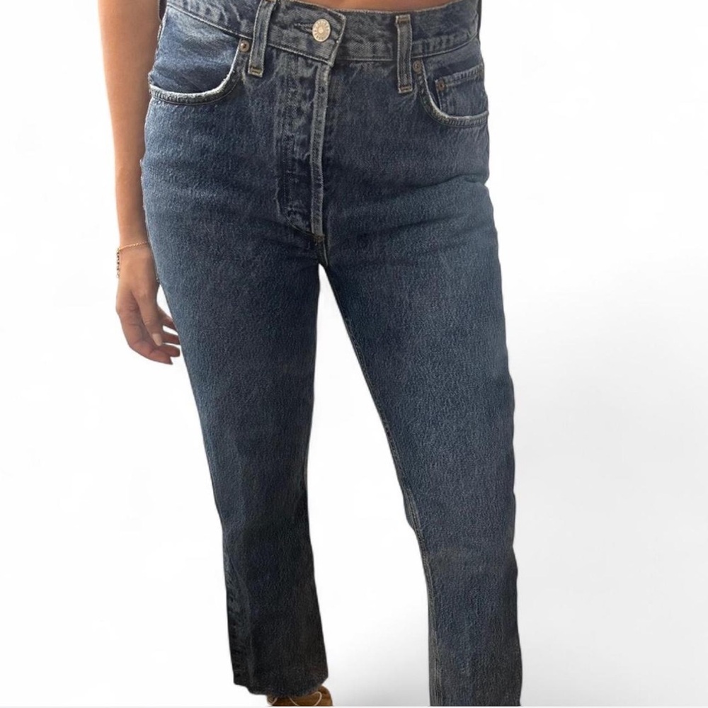 Agolde High Rise Dark Blue Jeans